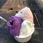 レガーロ - 紫いも・いちじくシャーベット・牧場ミルク