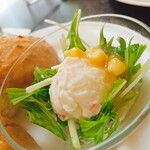 珈琲館 - ポテサラ、パンにのせても旨し。