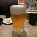 Kaitenzushi Misaki - 生ビール　2杯目(20-09)