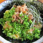 手打ちうどん 天婦羅 はなどり - 肉釜玉・中盛り