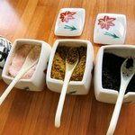 手打ちうどん 天婦羅 はなどり - 天ぷら用卓上調味料