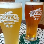 Bacca ブルーイング - 常念桃のIPAとBACCAペールエール(多分)