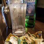 おかん家 - 通しと焼酎