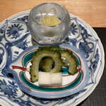 おおたに - そうめんカボチャの浅漬け、柚子大根、きゅうりのぬか漬け、ゴーヤの甘酢漬け