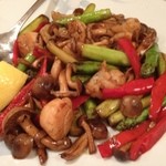 浜勢 - アスパラきのこ炒め