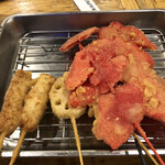 恵美須商店 - 追加の串揚げ　紅生姜美味しいです
