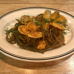 文化商店 - 自家製イカスミパスタ ボンゴレロッソ(税込 1,200円)