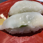 廻鮮寿し たいの鯛 - カレイエンガワ　220円