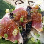 咲くら - 本日の日替わり御膳980円(税抜き:以下同)からカツオのタタキアップ