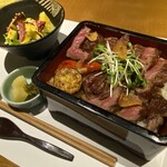 北新地　桔梗 - 桔梗 プレミアムステーキ重