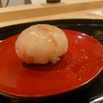 勢麟 - シラカワ（白甘鯛）の手毬寿司