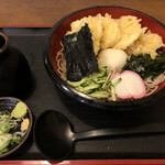 Sobadokoro Takamatsu - イカ天おろし蕎麦