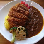 カレー キッチン オニオン - 三元豚のロースカツカレー(1200円)