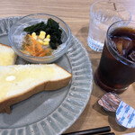 ぱんカフェ ブルーミング 阿倉川SS - アイスコーヒーモーニング　370円