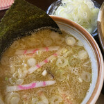Men To Gyouza No Kou Bou Menya Shokudou - 塩つけ麺 細麺+薬味ねぎ+中盛り ¥850+50+ランチサービス