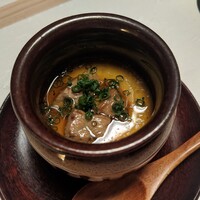 隠れ家鉄板おぶ - フォアグラの茶碗蒸し