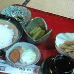 鶴の湯別館 山の宿 - 芋鍋セット　ご飯＆小鉢３品