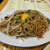 焼麺 六三本店 - 両面焼きそば（生卵トッピング、＋５５円）