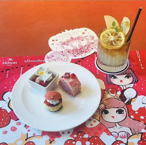 プリンセスストーリーズ ストロベリーアフタヌーンティー By Chikarin 1202 Myplace Cafe Bar マイプレイス カフェ バー 西梅田 カフェ 食べログ