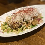 豊栄 - カツオと金目鯛に山椒ソース