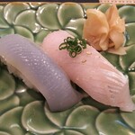 玄海鮨 - イカとカンパチの腹身