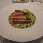 レザンファン ギャテ - 鴨コンフィ白インゲン豆煮込みの温かいテリーヌ、ラングドック地方のカスレのイメージで