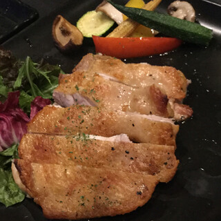 旬菜イチバ陣屋門 - 料理写真:つくば鶏塩焼き