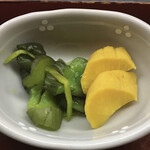 更科 - 沢庵ときゅうりの九ちゃんか？