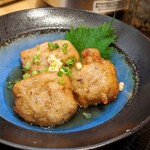 自然薯とろろ御膳 華花 - 自然薯の変わり揚げ（お刺身と自然薯の変わり揚げ御膳）