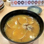 海鮮アトム - あさり汁。180円+税