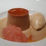 Reshandoru - アールグレイのプリン　栗のアイス　グレープフルーツのゼリー
