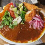 ブラウンオニオンカレーファクトリー - ・「3種のカレーC(¥1380)」