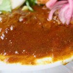 ブラウンオニオンカレーファクトリー - ・「3種のカレーC(¥1380)」のアップ②。