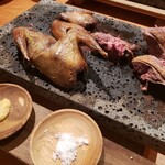 鳩肉屋 - 雛鳥丸ごと一羽素焼き③