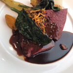 フランス料理 ル・クール - 茨城県産ジャージー牛内腿肉のロースト 赤ワインソース