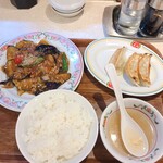 餃子の王将 - 麻婆茄子セット