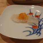 鮨 むらやま - 平目(このこ乗せ)