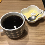 但馬屋 - 食後にプリンとセルフコーヒー