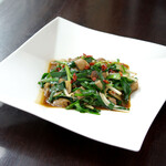 老李 - 牛丸腸ニラ炒め