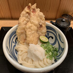 手打ちうどん　うえだ - とり天生じょうゆうどん