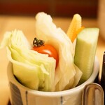 新宿 立吉 - 生野菜スティック