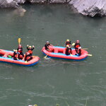 四国まんなか千年ものがたり - カヤックからお見送り