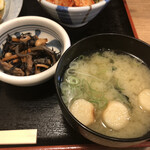 天神わっぱ定食堂 - 小鉢１とみそ汁