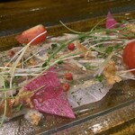 MILLE FIORI - クロダイのカルパッチョ（￥1200）