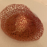 オー・プロヴァンソー - 桃と亜アイスクリームのデザート