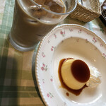 ぽっぽや - カフェオレ　198円税込プリン　220円