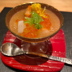 おおたに - いくらと鮭の南蛮漬け みぞれ酢