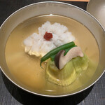 おおたに - 鱧の葛打ちと焼き茄子のお椀