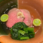 おおたに - 宮崎牛と秋野菜の炊き合わせ