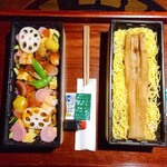 銀座ひらい - 炙りあなごの彩り ちらし 800円。 あなごめし 750円。